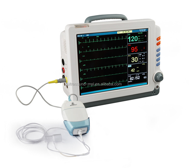 12.1 Inch Touch Screen Patient Monitor for ICU & Emergency Multi-Parameter Monitoring for Examination Therapy Equipments