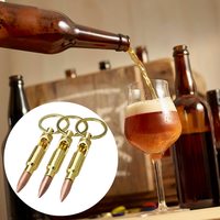 Ouvre-bouteille à manchon de balle créatif personnalisé ouvre-bouteille en métal porte-clés ouvre-bouteille drôle d'or