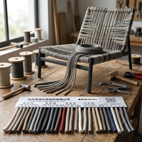 Cordon tressé en oléfine pour la tapisserie de meubles, canapé, chaise