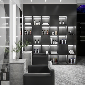 มืออาชีพBabeer Shopตกแต่งวิกผมไม้ชั้นวางจอแสดงผลแชมพูตู้ตู้โชว์แก้ว - Product Image 1