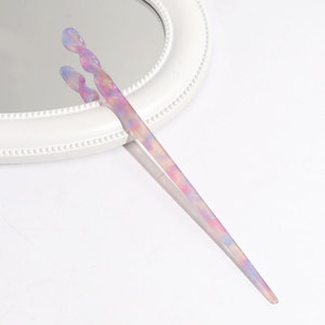 Accessori da donna fantasia decorativi vintage spessi fermaglio per capelli chignon attorcigliato acetato pinzette per capelli bacchette - Product Image 5