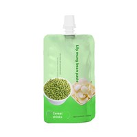 Pochette souple personnalisable pour pâte de haricot mungo Lily, emballage liquide jetable, sachet refermable pour yaourt, jus, bière, boisson