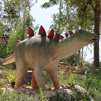 Modèle de dinosaure Stégosaure réaliste et personnalisé sur le thème du Jurassic pour parcs d'aventure, utilisation intérieure et extérieure