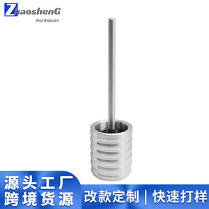 Toilet <b>Brush</b> Set 304 Stainless Steel Long Handle Durable <b>Round</b> <b>Brush</b> Rust Resistant Bathroom Cleaning Tool - Product Image 4