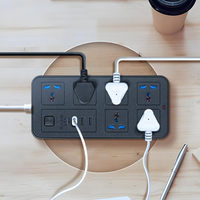 Enchufe de Alimentación USB Duradero de 6 Vías y 3 Puertos USB Tipo C de 3 Metros para Múltiples Dispositivos con Certificación CE ROHS
