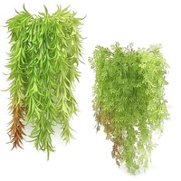 Plante artificielle suspendue pour plafond, type lierre, feuille de persan, en tige d'eucalyptus et de saule, plante verte décorative pour mur