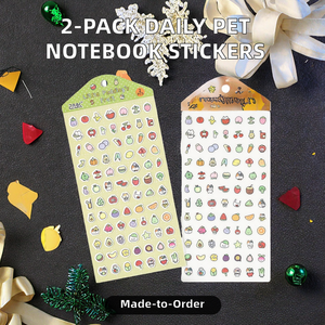 2장/팩 일일 PET 노트북 스티커 손글씨 노트북용 어린이용 및 휴일 장식용 - Product Image 5