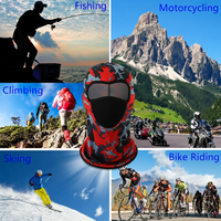 Cagoule Camouflage Respirante Imperméable Protection Solaire Intégrale pour Sports de Plein Air Cyclisme Moto Sous-casque Adulte Unisexe