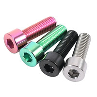 Vis à tête hexagonale en titane coloré haute résistance M3 M4 M5, vis Allen |   Fixations Gr5 en tailles métriques et impériales