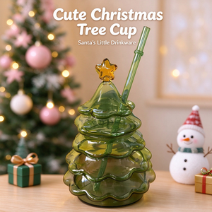 Tazza <span class=keywords><strong>in</strong></span> <span class=keywords><strong>Vetro</strong></span> <span class=keywords><strong>Borosilicato</strong></span> a Forma di Animale, Novità 2026, Tazze <span class=keywords><strong>da</strong></span> Caffè Trasparenti a Forma di Albero di Natale / Cucciolo / Orsetto Fragola - Product Image 2