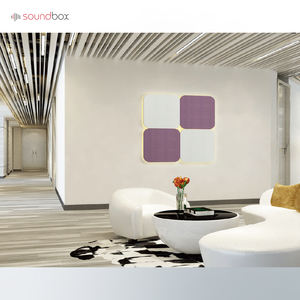 Panneau absorbant 3D en feutre mural insonorisant décoratif en forme d'hexagone, panneaux acoustiques en fibre <span class=keywords><strong>de</strong></span> polyester <span class=keywords><strong>100</strong></span>% pour bureau - Product Image 4