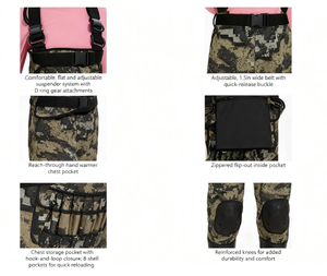 TOPIND <span class=keywords><strong>Cuissardes</strong></span> confortables en néoprène pour <span class=keywords><strong>femmes</strong></span> camouflage nu pour la pêche et la chasse avec pieds en <span class=keywords><strong>caoutchouc</strong></span> isolés - Product Image 5