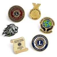 Pins en alliage de zinc personnalisés, Halloween, Croc, médicaux, magnétiques, avec logo, conception sur mesure, émail métallique, Lions Club