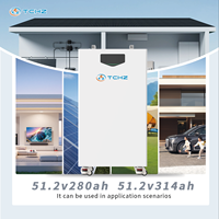 Batería LiFePO4 Nueva de Fábrica 51.2V 300Ah 15kWh 16kWh, 8000+ Ciclos Profundos, Sistema Fotovoltaico Plug&Play, Paquete de Almacenamiento de Energía Solar