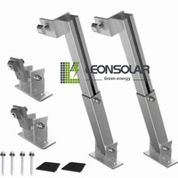 Support de montage photovoltaïque réglable en alliage d'aluminium avec pieds avant et arrière, modèle LS-AJ-FL, fabricant