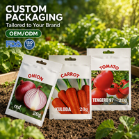 Sacs à graines personnalisés avec logo imprimé, fermeture à glissière, pour graines de légumes, tomates, tournesols, fourrage et fleurs