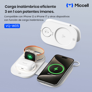 Caricatore Wireless Pieghevole 3 in 1 con Luce Notturna Magnetica 15W, Stazione di Ricarica Magnetica per iPhone e Apple Watch, Ideale per Viaggi - Product Image 2
