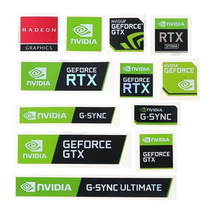 Adesivo Decorativo per Laptop e Desktop NVIDIA GTX GEFORCE, Nuovo Design di Etichetta Adesiva - Product Image 4