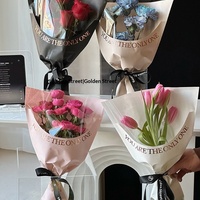 Sacs d'emballage pour bouquets de fleurs multi-branches et à branche unique, manchons imperméables pour fleurs, emballage de bouquets, vente en gros