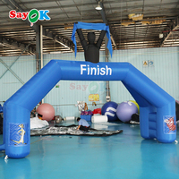 Arc gonflable de course stable à double jambe personnalisé Sayok pour le sponsor de la publicité d'événement