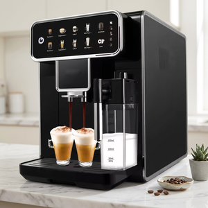 Cafetera doméstica totalmente automática de grano a taza con molinillo integrado, preparador de latte y capuchino con un solo toque, certificada por la CE - Product Image 1