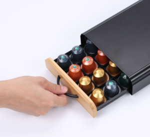 Estante <span class=keywords><strong>para</strong></span> cápsulas de café, cajón <span class=keywords><strong>para</strong></span> cápsulas de café <span class=keywords><strong>Nespresso</strong></span>, 40 unidades, <span class=keywords><strong>para</strong></span> oficina y hogar, nuevo diseño - Product Image 2