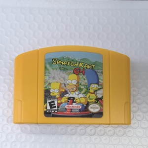 Cartouche de jeux vidéo rétro <span class=keywords><strong>Simpsons</strong></span> Kart 64 N64, version américaine, langue anglaise pour N64 - Product Image 4