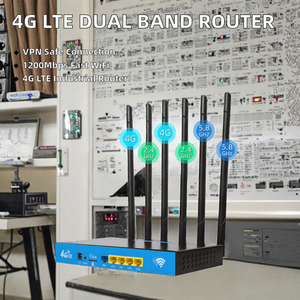 Nouveau routeur WiFi industriel 4G LTE avec pare-feu VPN QoS, antenne externe, double bande, 1000 Mbps - Product Image 2