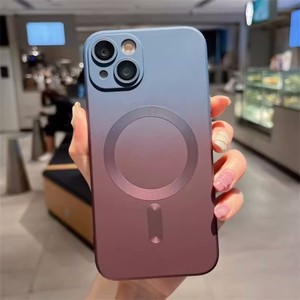 Cao su trường hợp điện thoại 2025 thiết kế mới của trường hợp từ tính cho Iphone 17 16 15 14 Laser Gradient Thiết kế trường hợp điện thoại với ống kính bảo vệ - Product Image 5