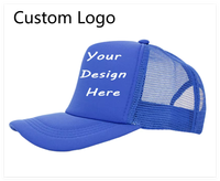 Gorras de Béisbol Unisex de 6 Paneles, Color Sólido, con Malla Transpirable, Esponja, Bordado Impermeable, Fusión sin Costuras, Logotipo Personalizado