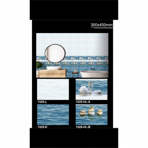 Meilleure qualité 300x450mm carreaux d'aquarium de poisson en marbre brillant carreaux de mur numérique en céramique émaillée plancher intérieur chambre carreaux de mur - Product Image 1