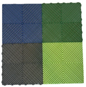 Tapis de sol <span class=keywords><strong>à</strong></span> emboîter antidérapant PP <span class=keywords><strong>à</strong></span> emboîtement Garage carrelage Grille de lavage de voiture amovible en plastique vente - Product Image 5