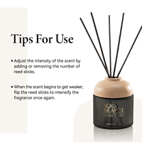 LILY BREEZE 130ml Diffuseur d'huiles essentielles en verre écologique de haute qualité avec bâtonnets en bois, parfum d'ambiance longue durée, idéal pour la maison