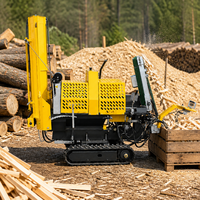 Station de préparation de bois sur chenilles robuste RM7-20TS, diamètre 380 mm, machine à fendre 4 voies avec entraînement Lifan