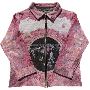 Printemps Mode Femme Veste Tapisserie Tissée Personnalisée Vestes Manteaux Veste En Tapisserie Plus La Taille Crop Top Tapisserie Vêtements - Product Image 1