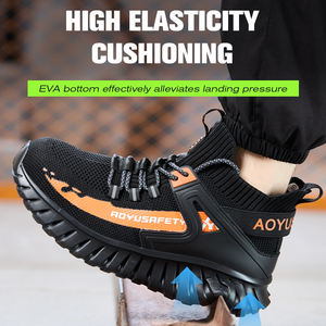 2025 OEM Anti- Smashing Jogger <span class=keywords><strong>zapatos</strong></span> de seguridad para hombre invierno gamuza lona piel deporte botas de <span class=keywords><strong>trabajo</strong></span> Aplicación de fábrica - Product Image 6