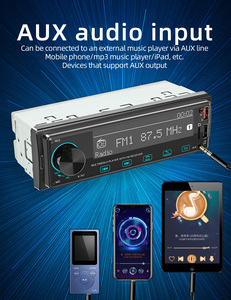 BQCC 1din 2.5D pantalla táctil REPRODUCTOR DE MP3 para coche Autoradio BT 12V en el tablero DAB FM receptor SD USB BT MP3 Radio asistente de voz AUX - Product Image 2
