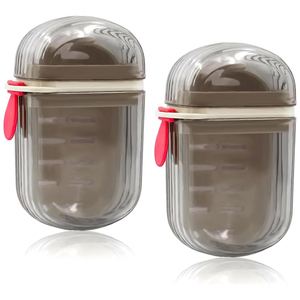 Travel Portable Sealed Soap Dishes Waterproof Soap Organizer Tray Plastic Soap <b>Storage</b> Box Case With Lid - Product Image 1
