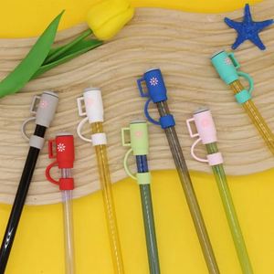 Food Grade Silicone Travel Cup <b>Drinkware</b> <b>Accessories</b> Straw Cover and Cap for Bar Beverages - Product Image 4