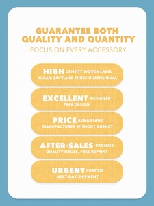 Tùy Chỉnh Dệt Nhãn Cho Quần Áo May May Nhãn Chăm Sóc Nhãn Kích Thước Nhãn Hem Thẻ Vải Nhãn Trang Phục Nhãn Với Logo - Product Image 2