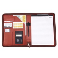 Carpeta de Cuero PU Personalizada con Logotipo Binance, Tamaño A4/A5, Artículos de Oficina, Papelería, Carpeta de Presentación con Cierre, Carpeta de Archivo