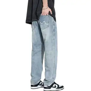 New jeans cho nam giới tùy chỉnh Baggy Jeans slim-phù hợp với quần OEM nguồn nhà máy bán buôn