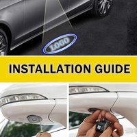 Proyector LED para Espejo Retrovisor Lateral, Luz de Logotipo con Efecto de Sombra, Compatible con Luces de Proyección