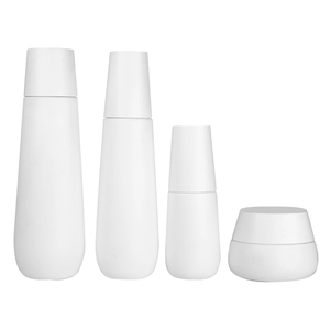 Luxury cosmetic packaging Matte white 50g 100ml 120 ml serum glass bottle Lotion bottle spray bottle and jar skincare set