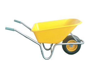 Promotion d'usine <span class=keywords><strong>Brouette</strong></span> de <span class=keywords><strong>100</strong></span> <span class=keywords><strong>litres</strong></span> avec roues pneumatiques et solides Matériau en acier et en métal pour la construction - Product Image 1
