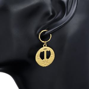 JXX Fashion High Quality Brass Vintage Charm Dangle <b>Earrings</b> 24K Gold-Plated Drop Classic Style Custom Wholesale for Kiribati - Product Image 2