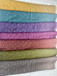 Largeur traditionnelle élégante du tissu 44 d'écrasement avec le détail complexe de travail manuel - Product Image 2