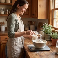 Balance de cuisine en acier inoxydable, fine et minimaliste, pour la pâtisserie et la cuisson à domicile, mesure précise en grammes