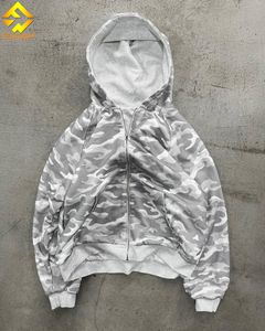 Individuelle Kapuzenjacke, Doppellagig, Leopardenmuster, Schwerer French Terry, Übergroßer Wende-<span class=keywords><strong>Hoodie</strong></span> aus Kunstpelz mit Reißverschluss, Blanko - Product Image 3