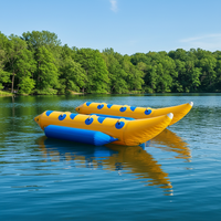 Bateau banane gonflable grande capacité pour jeux aquatiques excitants